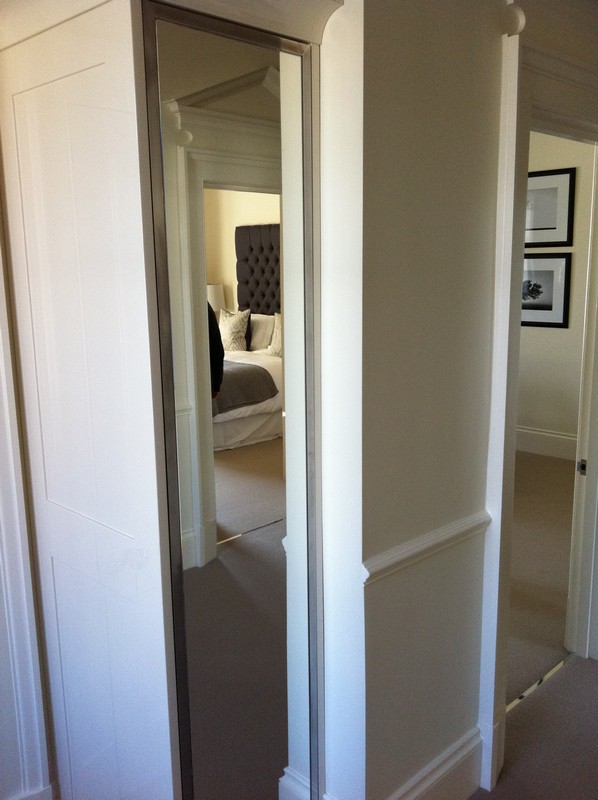 Full-length wardrobe mirror fitted in Putney home